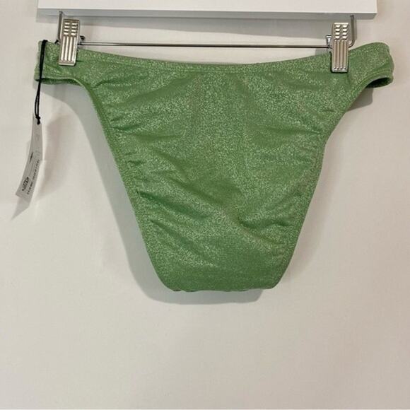 Shade & Shore Women’s Low Coverage Cheeky Bikini Bottom Green Size Medium NWT - Picture 5 of 5